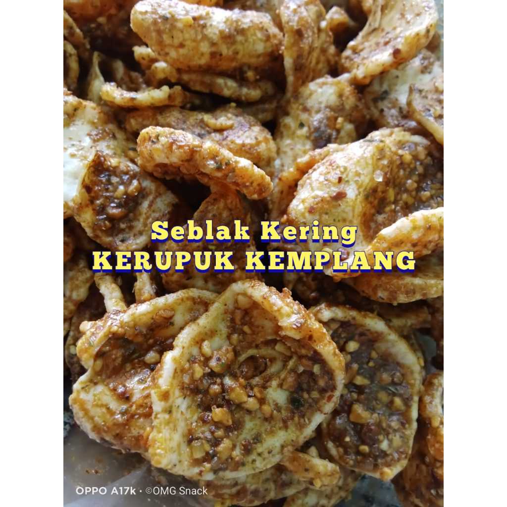 

Seblak kering bumbu kacang kemplang putih 250g sebring daun jeruk cikruh / krupuk seblak