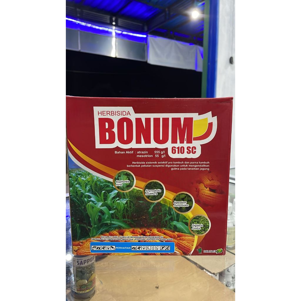 TERBARU-BONUM 610SC /HERBISIDA SELEKTIF JAGUNG500 ML