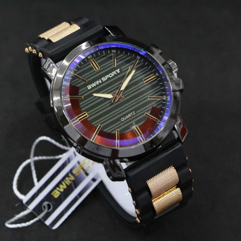 JAM TANGAN BWIN SPORT B675//JAM TANGAN CEWEK/COWOK TERBARU//JAM TANGAN RANTAI