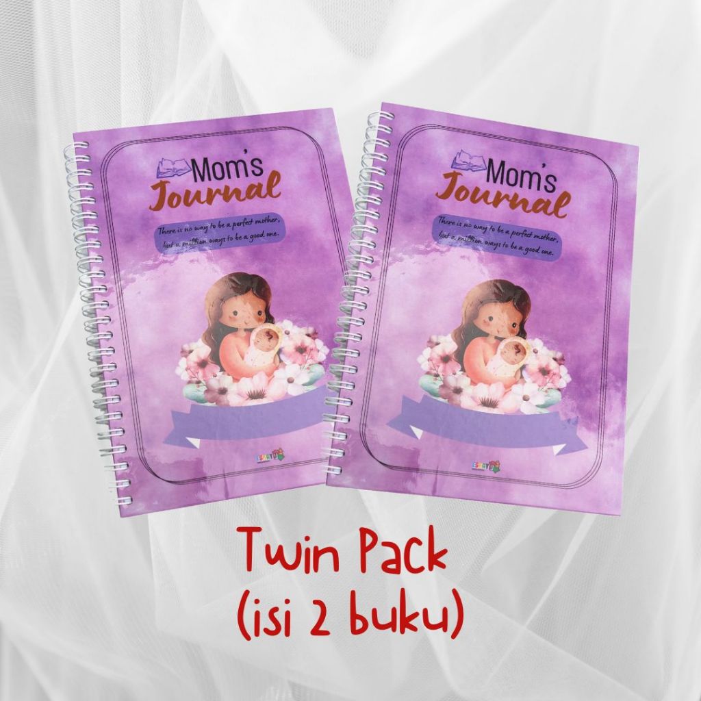 

Mom's Journal Twin Pack / Jurnal Mama 2024 Paket Hemat / Buku Agenda 2024 / Self Care book & Ramadhan Planner