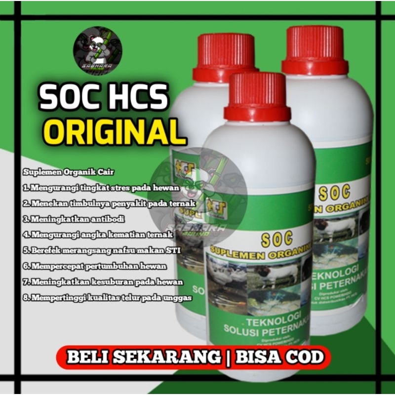 SOC HCS SUPLEMEN TERNAK dan Fermentasi Pakan Ternak