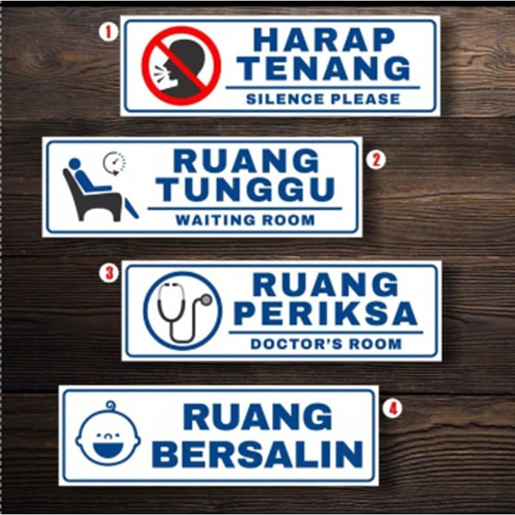 

STIKER HARAP TENANG . RUANG TUNGGU/ RUANG BERSALIN. 7,5X23CM PERHATIAN RAMBUK3