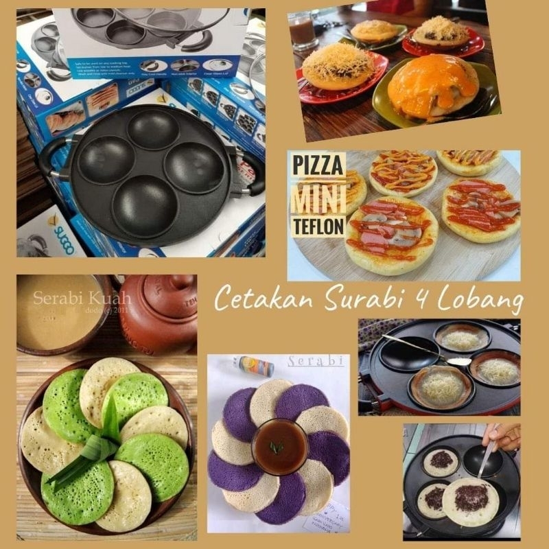 CETAKAN SERABI 4 LUBANG CEMBUNG CETAKAN SERABI CETAKAN APEM