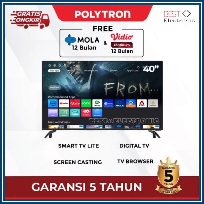 Smart TV POLYTRON Digital Mola LED TV 40 inch PLD 40CV8969