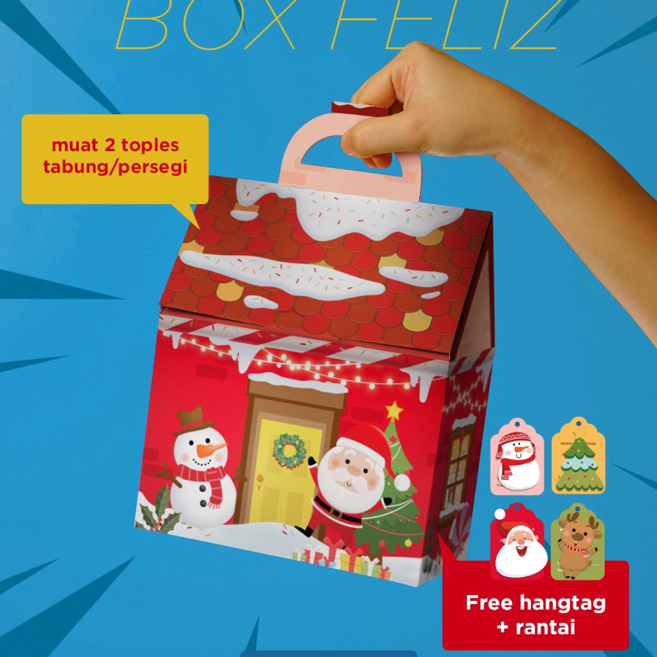 

Ready Stok BEST BUY ISI 5 FELIZ BOX HAMPERS NATAL KOTAK HAMPERS NATAL toples tabung 6 8 ml toples persegi panjang 45gr