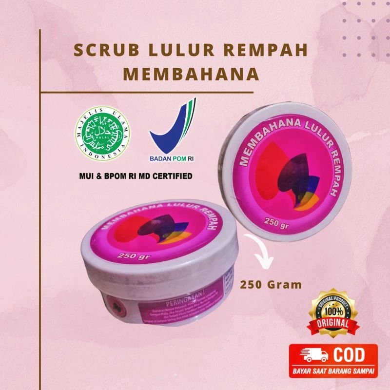 SCRUB LULUR REMPAH MEMBAHANA ORIGINAL 250grm