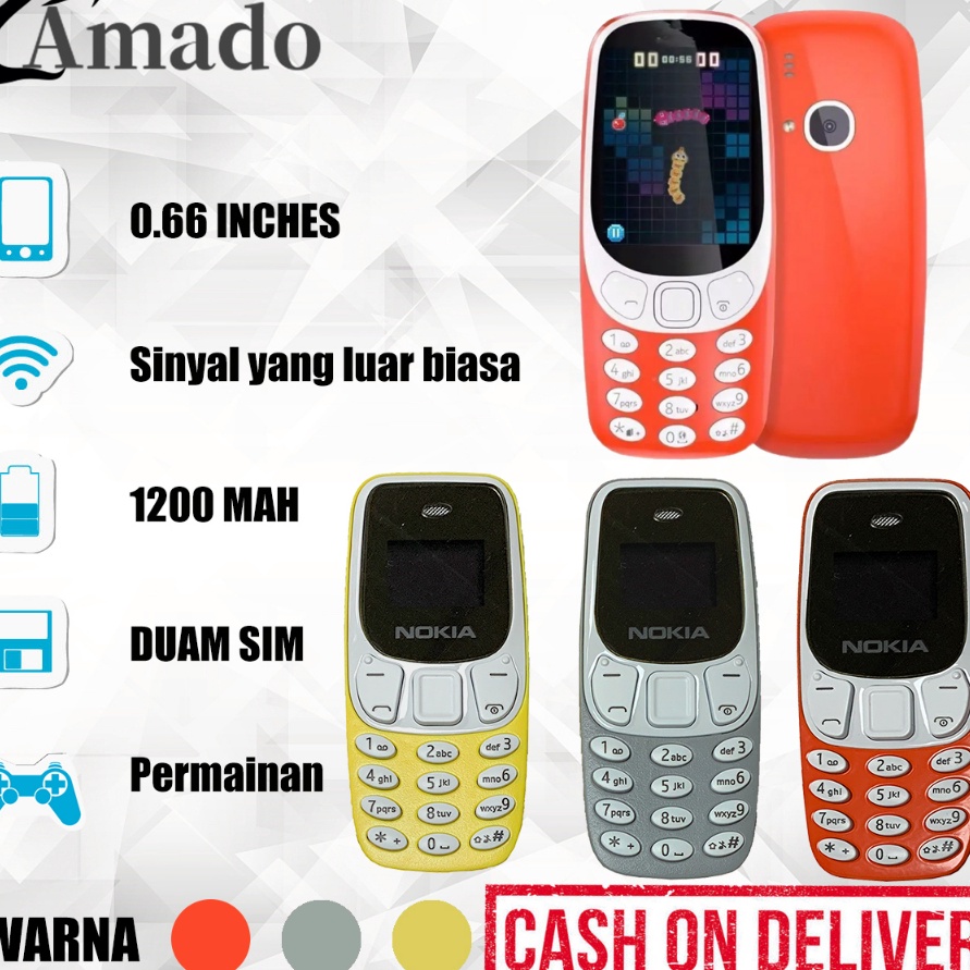 PROMO SALE AMADO Hp BM1 mini DUAL SIM Bisa Bahasa Indonesia Ponsel Mobile phones