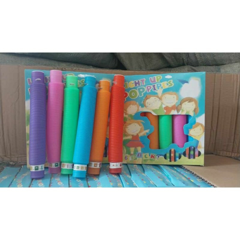 Mainan Anak Pop Pipes LED