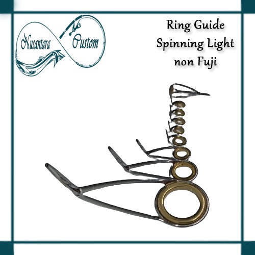 NC, Ring Guide Spinning Light Gold Set non Fuji TAKEDO