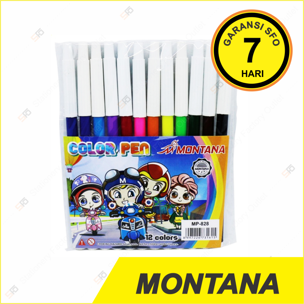 

Spidol Montana Kecil isi 12 - MP-828