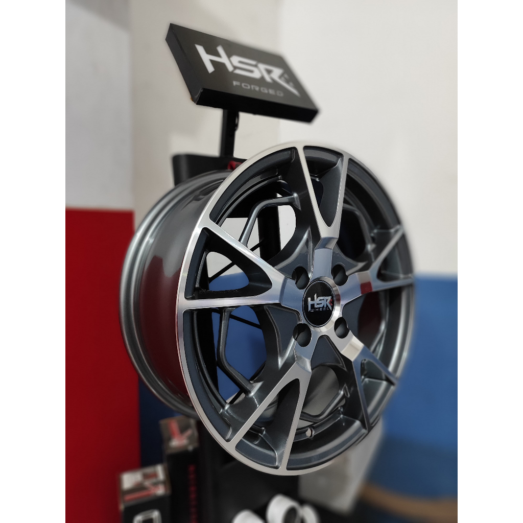 DISKON UP TO 30% VELG HSR R16 PCD 4X100, EXIMIUS HSR R16X7 H4X100 ET42 GMF