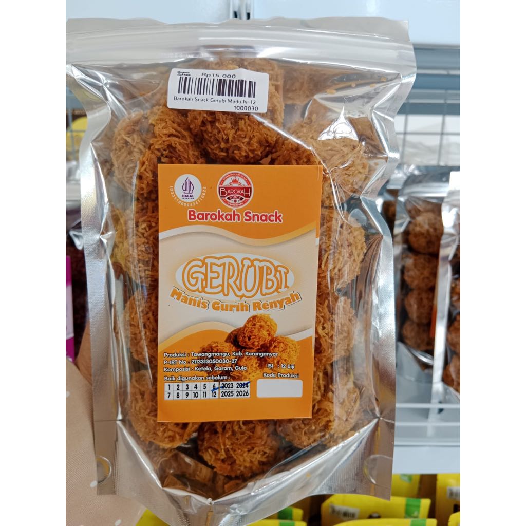 

Barokah Snack Gerubi Madu Isi 12