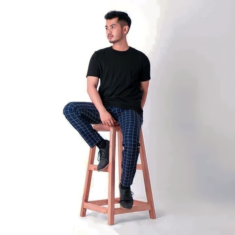 CELANA TARTAN PRIA WANITA SLIMFIT CELANA CHINO TARTAN 100% ORI