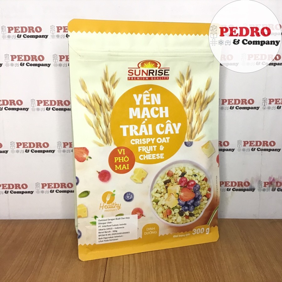 

Sunrise oatmeal dengan buah buahan 300 gram CRISPY OATS FRUIT sereal