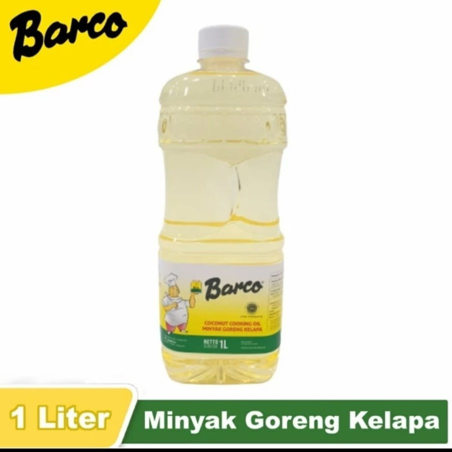 

Barco minyak goreng kelapa 1 Liter botol Pouch