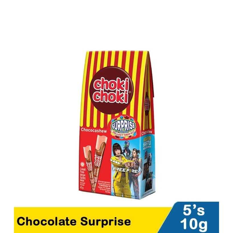 

Choki Choki Surprise Kemasan box Pack 5x10gr