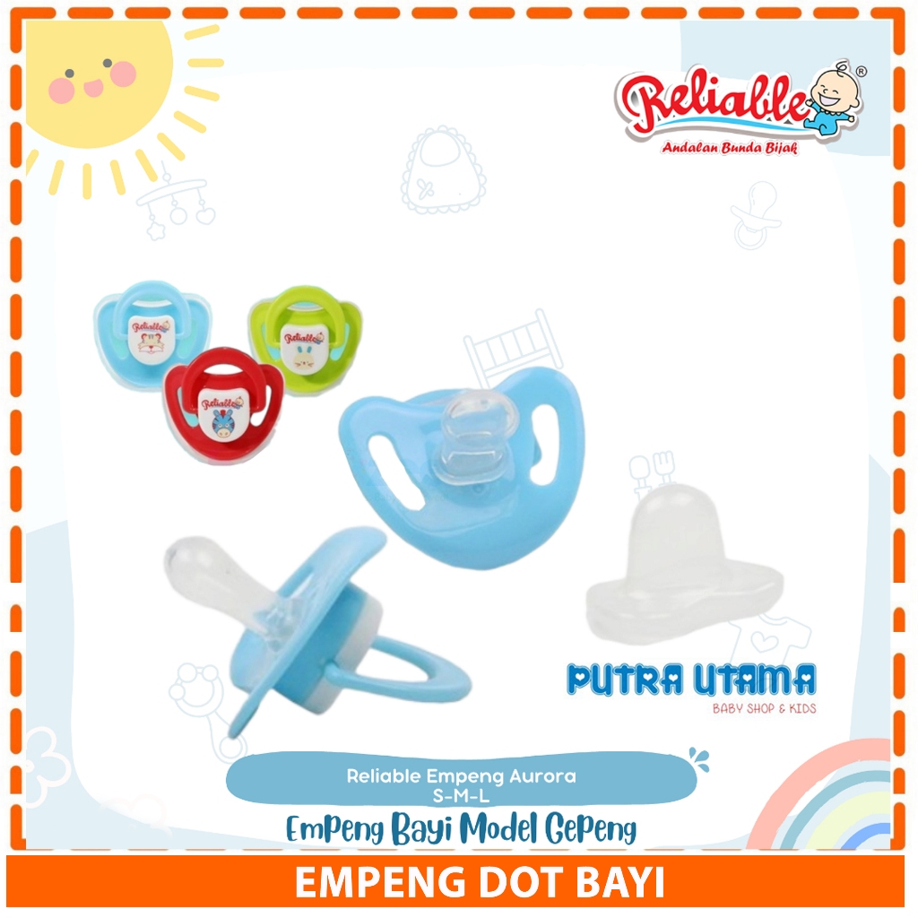 Empeng Dot Bayi Model Gepeng Reliable Empeng Aurora