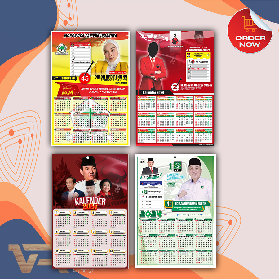 

CETAK KALENDER CALEG PEMILU 2024 BAHAN DUPLEX 250GR CUSTOM MURAH DAN QUALITAS BAGUS