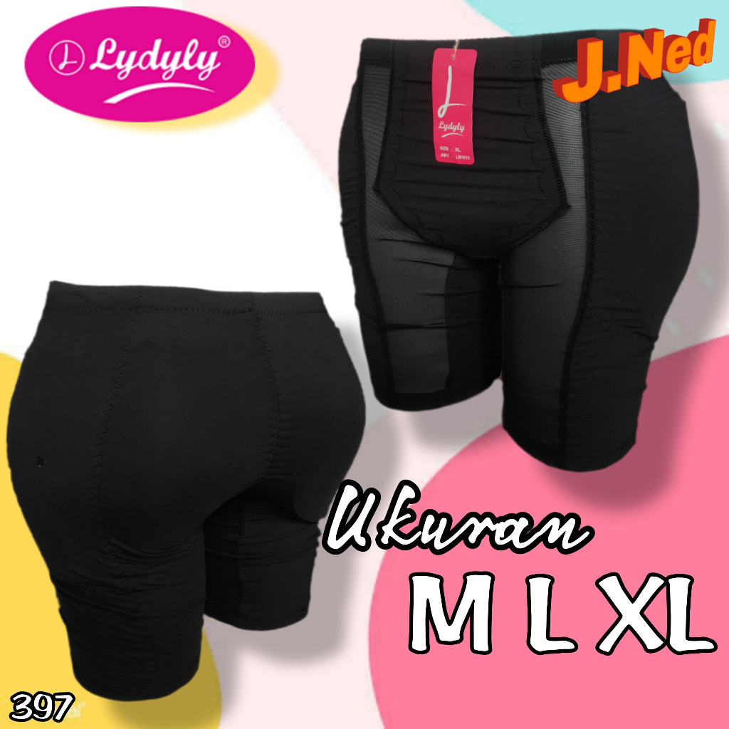 J397 Lydyly Celana Dalam Wanita Bokong dan Pinggul Busa Size M L Xl ( Bb 35 - 55 )