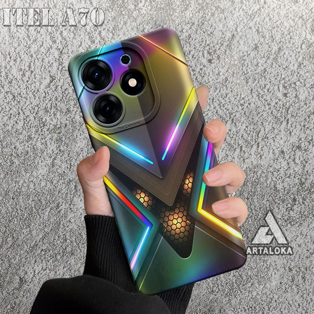 ARTALOKA88 (YL09)  CASE ITEL A70 SOFTCASE PROTECT CAMERA TERBARU MOTIF MESIN