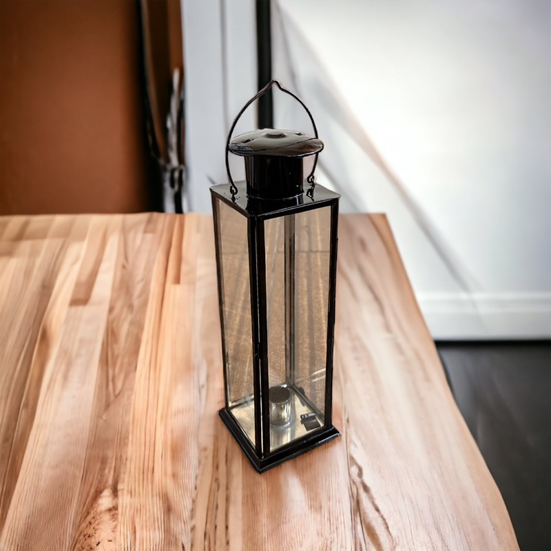 Tempat Lilin Kaca Antik  / Lentera Lilin Gantung