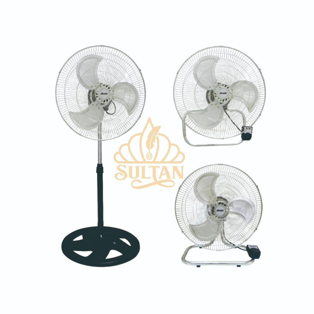 Arashi Kipas Angin 3in1 Cyclone 18inch AR118 SDW (NHG)