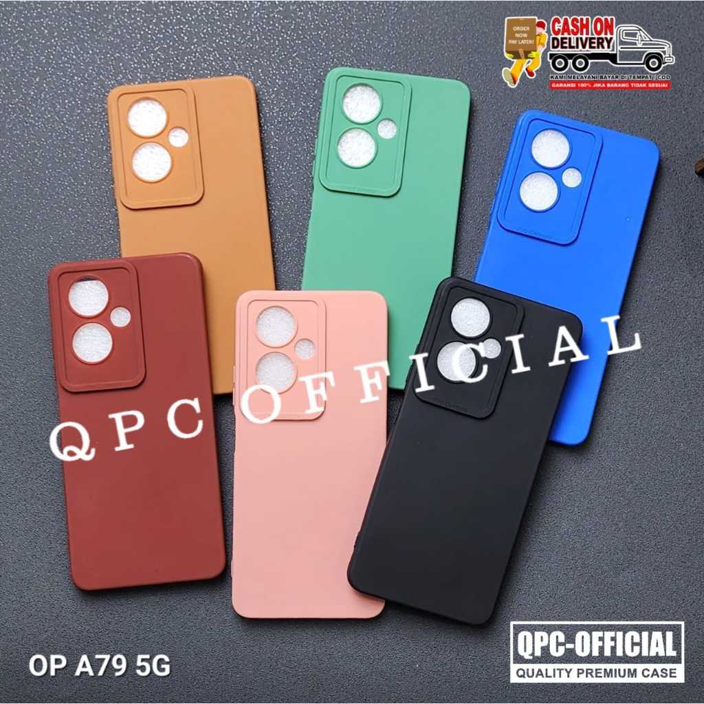 Case Oppo A79 5g Case Pro Kamera Case Slim BlackMatte Silikon Warna Case Oppo A79 5g