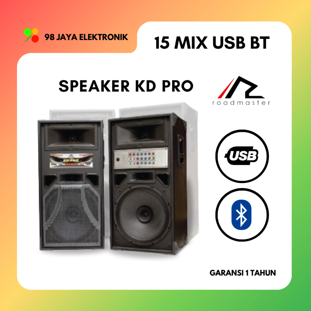 SPEAKER ROADMASTER KD PRO 15 MIX USB BT