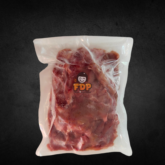 

BEEF SLICE AUSTRALIA TRIMMING FAT 20% / DAGING SAPI IRIS AUS POTONGAN ACAK - 500GR