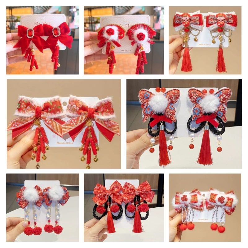 pita rambut anak imlek aksesoris rambut anak