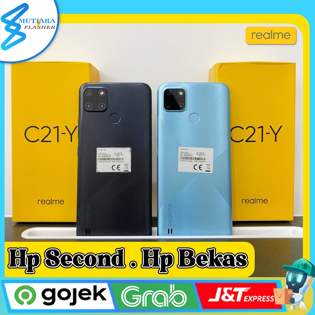Realme C21Y Ram 3/32GB | Ram 4/64GB Second Original
