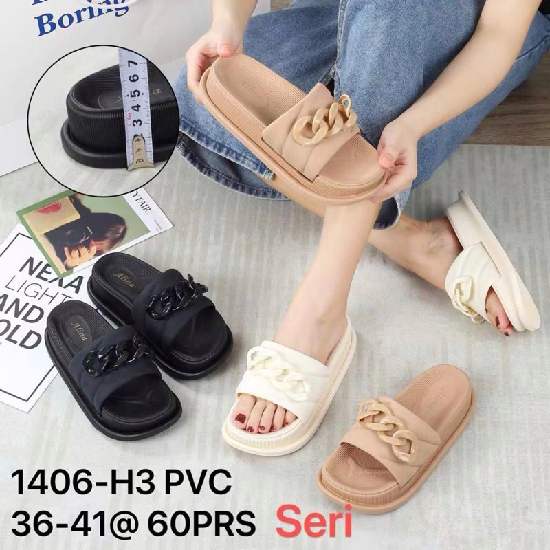 SANDAL KARET WANITA ALINA 1406