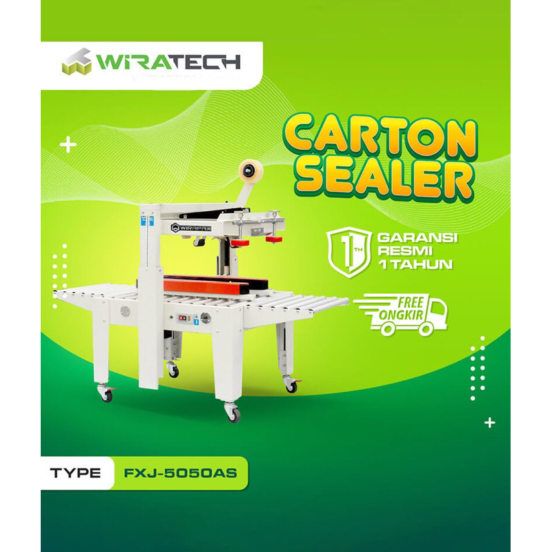 Wirapax Semi Automatic Carton Sealer FXJ-5050AS / Mesin Carton Sealer