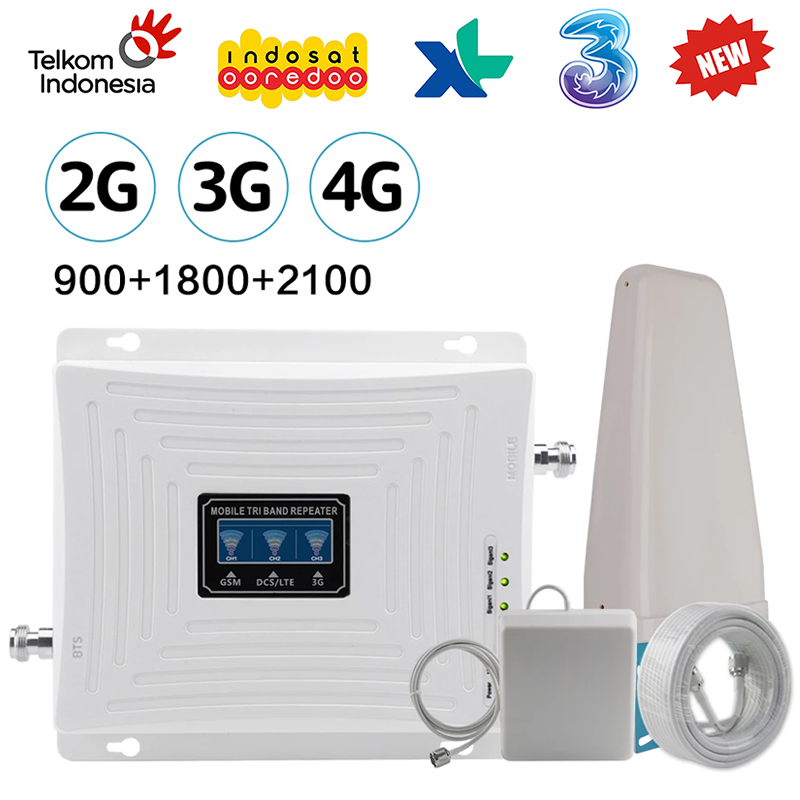 Set Lengkap Sinyal MODEM 4G Menjadi Penuh tiga Frekuensi 900 1800 2100 Mhz