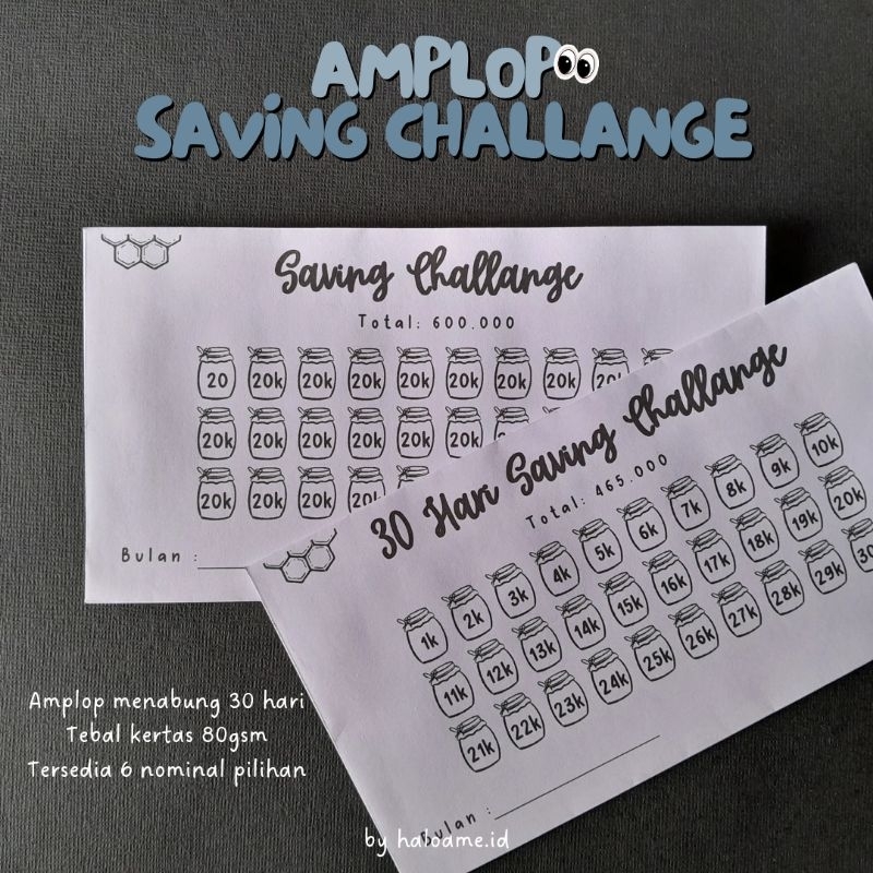 

AMPLOP MENABUNG//SAVING CHALLANGE