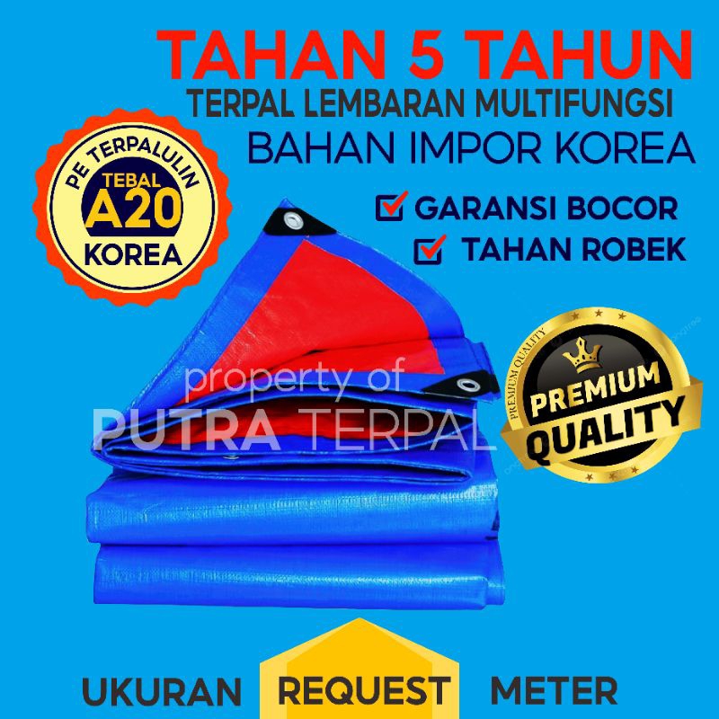 Terpal lembaran Terpal Kolam Terpal A20 / Lembaran Terpal / Terpal Tutup Hik / Terpal Tutup Truk / T