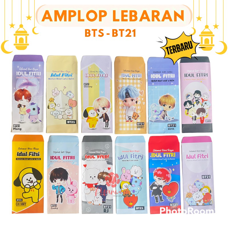 

Amplop Lebaran Motif Unik Karakter Bts Kertas AP 120 gsm Tebal Angpau Lebaran