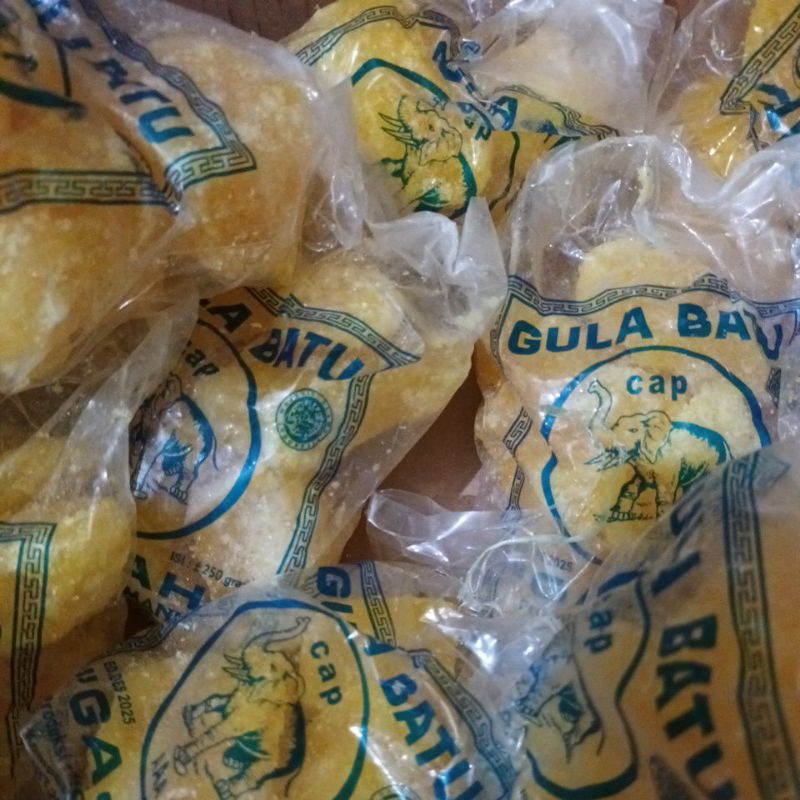 

gula batu cap gajah/gulbat khas Cirebon 250g