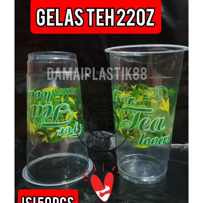 TEBUS MURAH Gelas Es Tea 16oz Gelas ES Teh Manis 16 oz Pop Ice Starindo 16 Oz Gelas Bubble cup Of Te