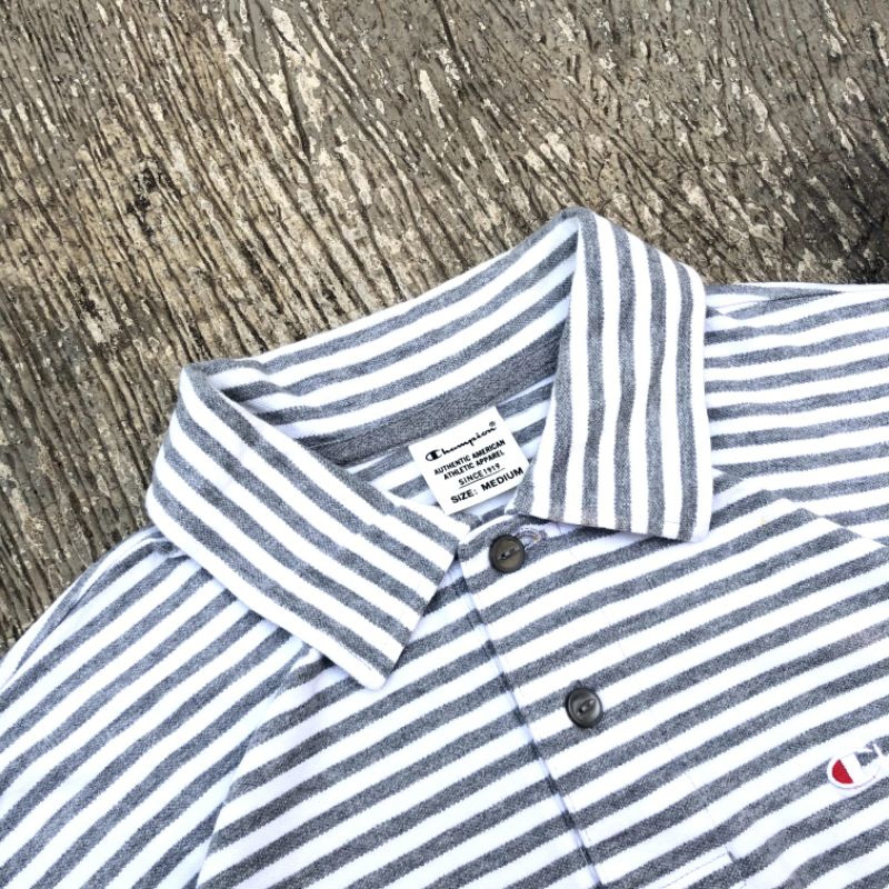 Champion stiped polo shirt