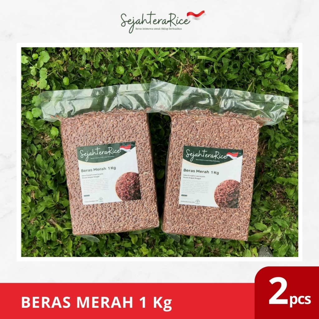 

Beras Merah Sejahtera Rice - Paket Hemat Bundling 2Kg