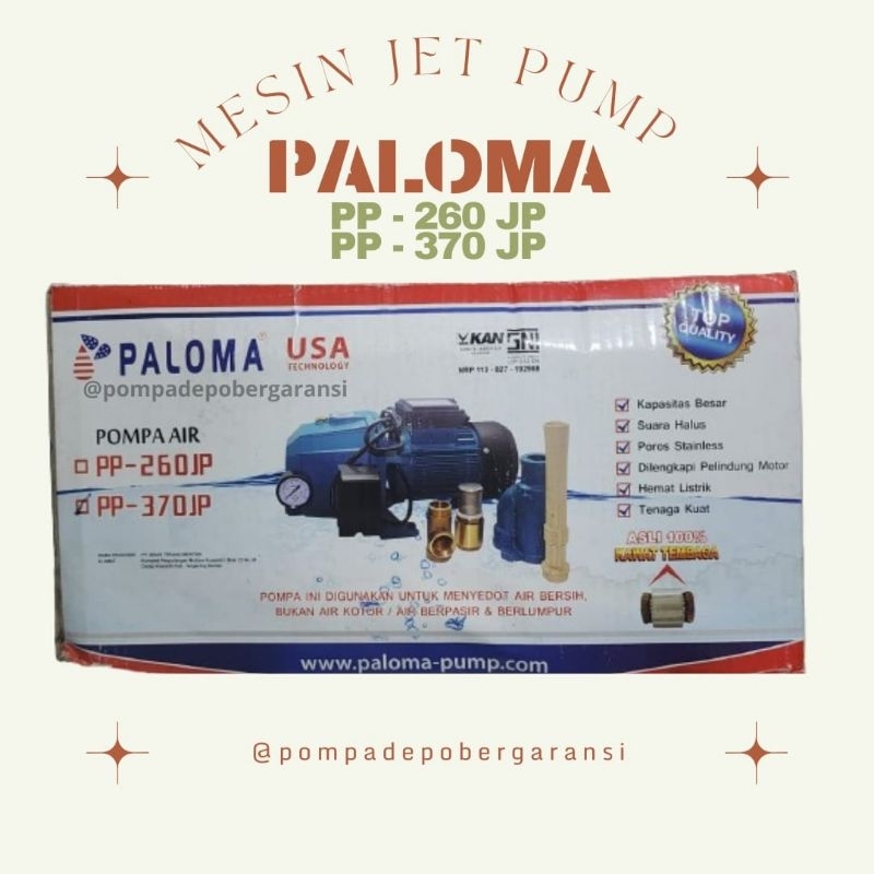 MESIN JET PUMP PALOMA PP-260 JP DAN PP-370 JP