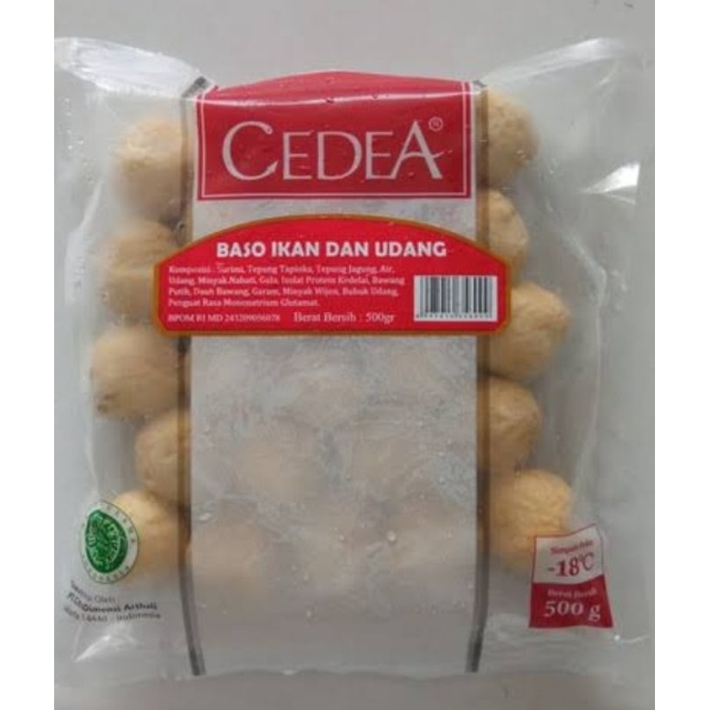 

Cedea Baso / Bakso Udang Goreng / Premium Bakso Ikan dan Udang | Berat Bersih 500gr