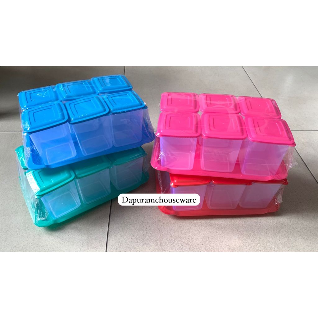 KOTAK KUE / KOTAK SET / TOPLES KUE SNACK / TOPLES 6PCS TWINPAN / ST509