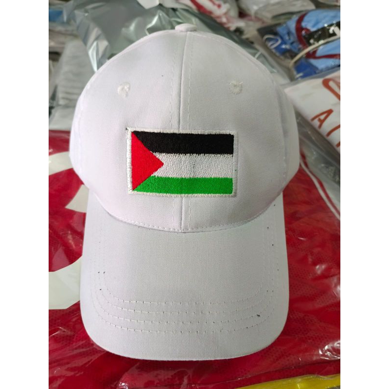Topi Palestina Logo Bordir elegant