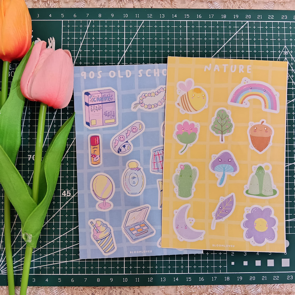 

Diary Sticker Jurnal BUJO Planner Deco Stiker Hias | Non Cutting