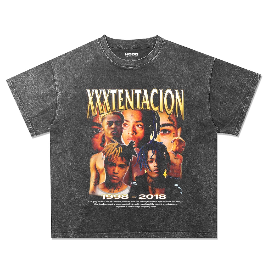 Kaos XXX TENTACION Oversize Model Washed Stone Wash XXX TENTACION T-shirt
