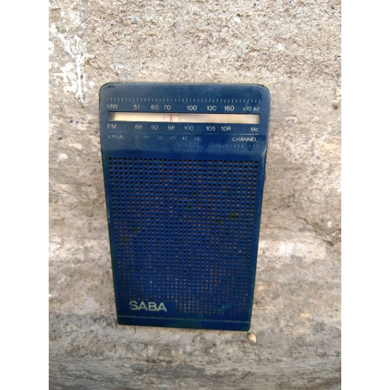 radio saku jadul lawas kondisi mati