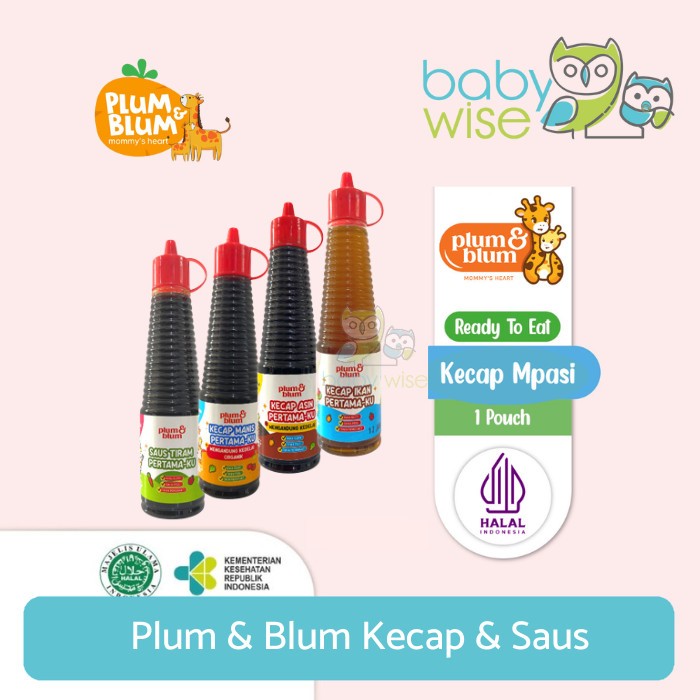 

Plum & Blum Kecap & Saus - Kecap MPASI Organik Tanpa Kedelai No MSG