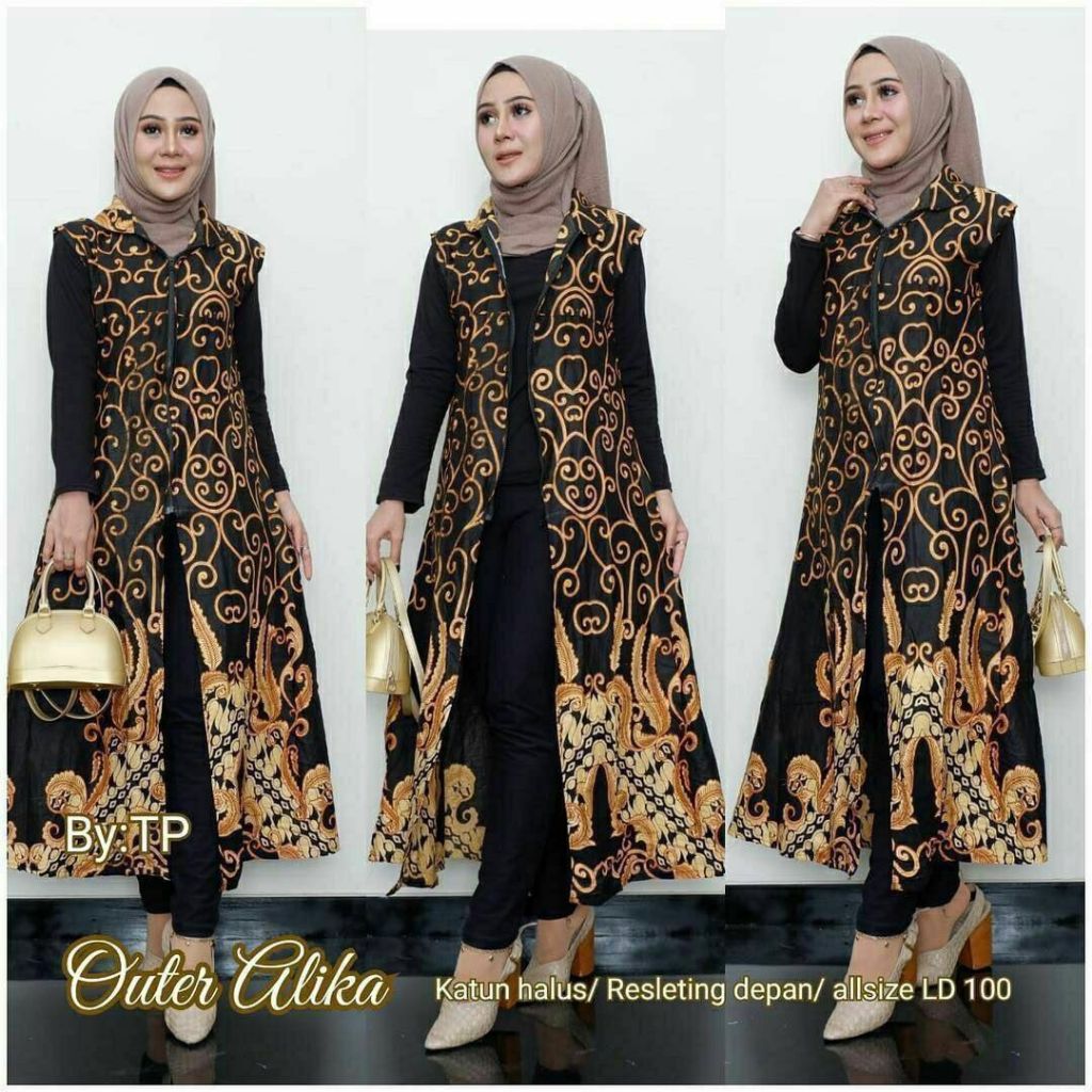 OUTER BATIK - OUTER JUMBO - OUTER JUMBO LD 130 - OUTER JUMBO WANITA KEKINIAN - OUTER JUMBO KONDANGAN